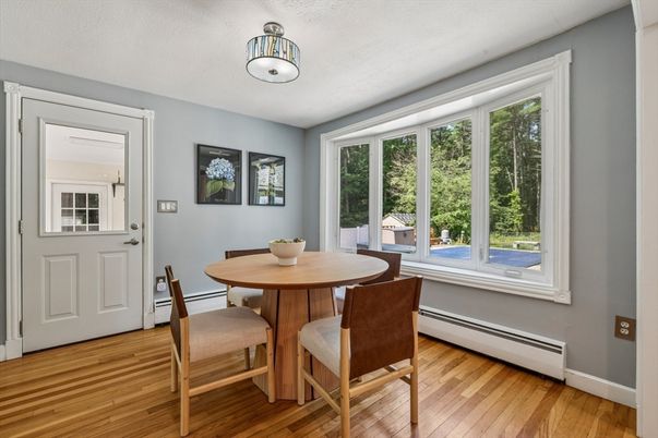 Dining room, Interior, Wood Texture Flooring