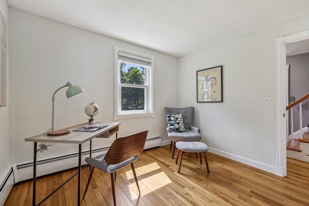 Home Office, Interior, Wood Texture Flooring