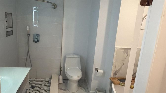 Bathroom, Glass Shower, Interior