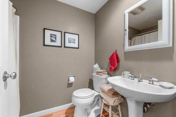 Bathroom, Interior, Wood Texture Flooring