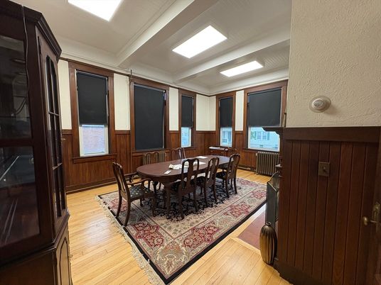 Dining room, Interior, Wood Texture Flooring, Wooden Walls