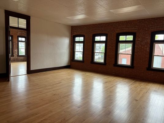 Empty room, Interior, Stone Walls, Wood Texture Flooring