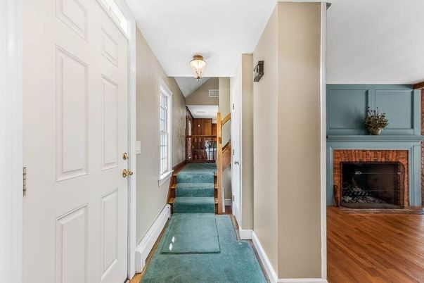 Fireplace, Interior, Wood Texture Flooring