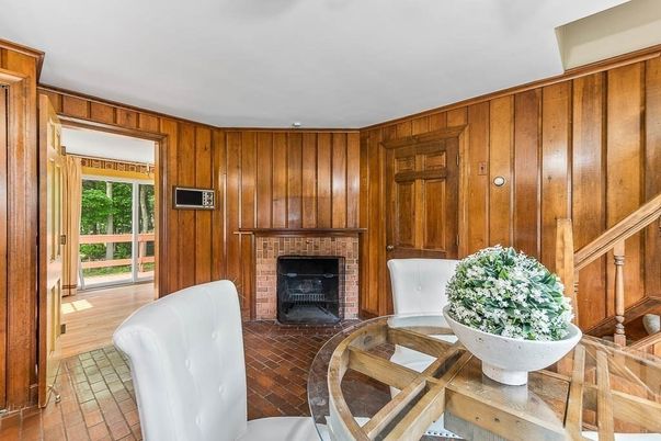Fireplace, Interior, Wooden Walls