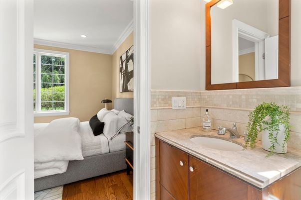 Bathroom, Bedroom, Interior, Recessed Lighting, Wood Texture Flooring