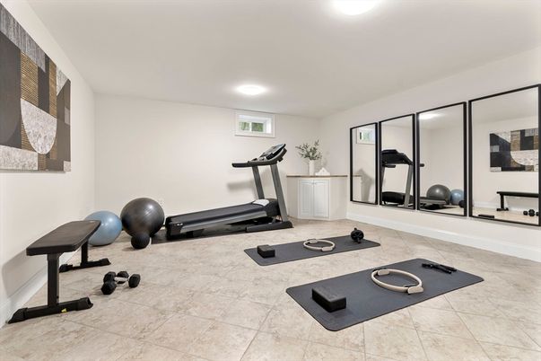 Fitness Equipment, Interior, Recessed Lighting