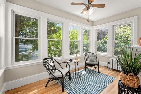 Interior, Sun Room, Wood Texture Flooring