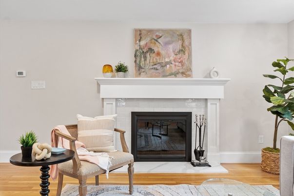 Fireplace, Interior, Wood Texture Flooring