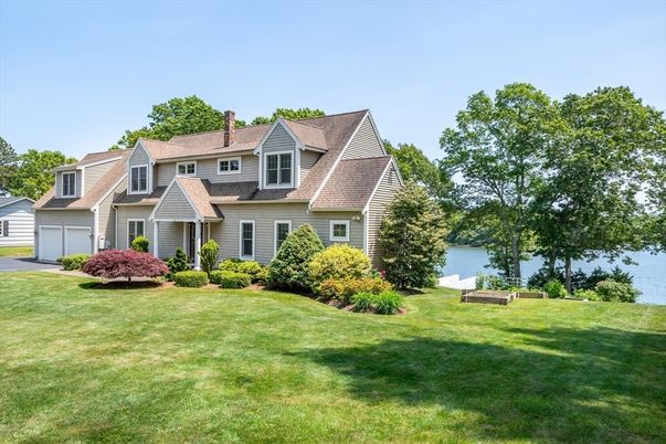 Attached, Backyard, Exterior, Facade, Water, Cape Cod