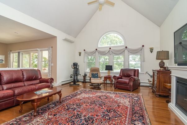 Fireplace, Fitness Equipment, Interior, Living room, Wood Texture Flooring