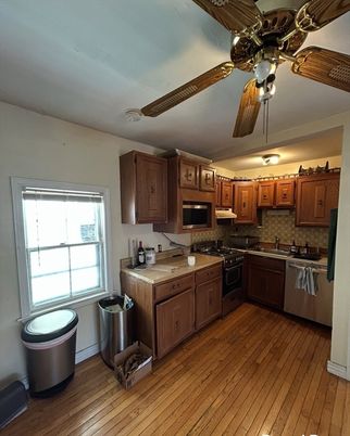 Interior, Kitchen, Wood Texture Flooring