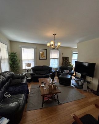 Chandelier, Interior, Living room, Wood Texture Flooring