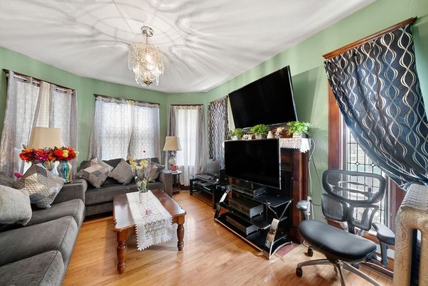 Chandelier, Interior, Living room, Wood Texture Flooring