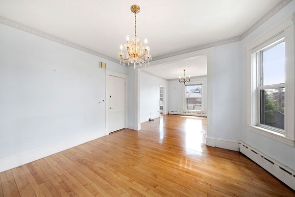 Chandelier, Empty room, Interior, Wood Texture Flooring