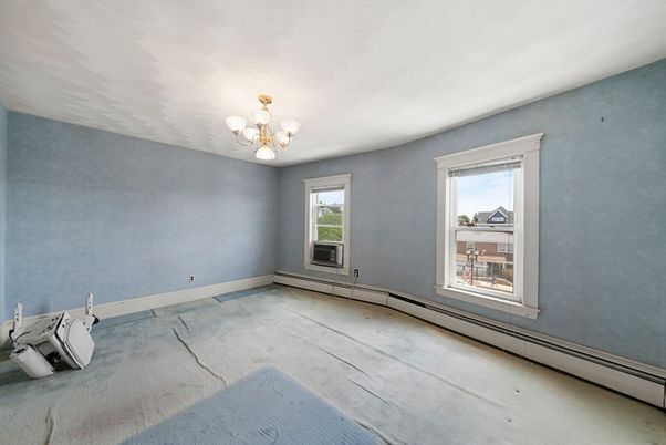 Chandelier, Empty room, Interior