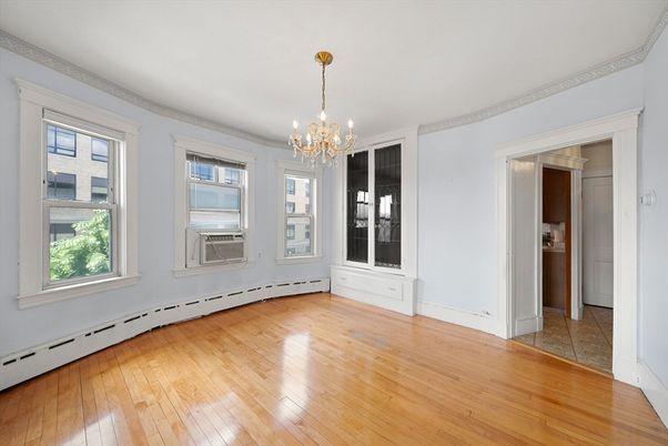 Chandelier, Empty room, Interior, Wood Texture Flooring