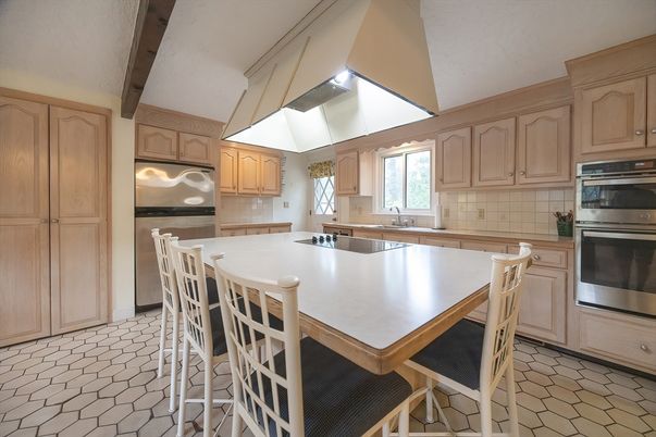 Interior, Kitchen, Stainless Steel Appliances, Wooden Beams