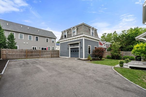 Attached, Backyard, Exterior, Facade, Cape Cod
