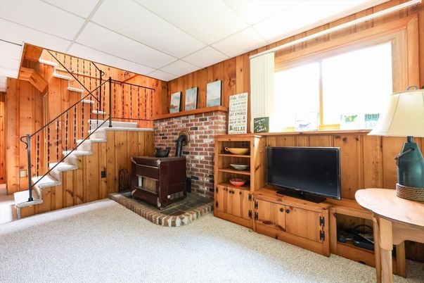 Fireplace, Interior, Stone Walls, Wooden Walls
