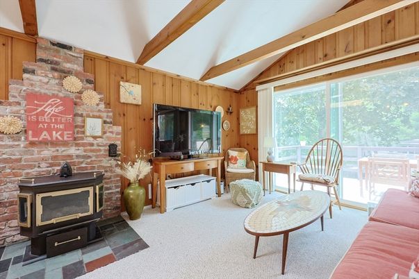 Fireplace, Interior, Stone Walls, Wooden Beams, Wooden Walls
