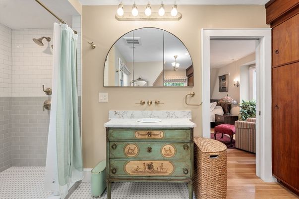 Bathroom, Interior, Wood Texture Flooring