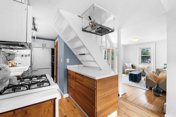 Interior, Kitchen, Wood Texture Flooring