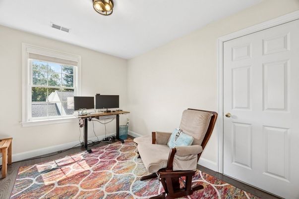 Home Office, Interior, Wood Texture Flooring