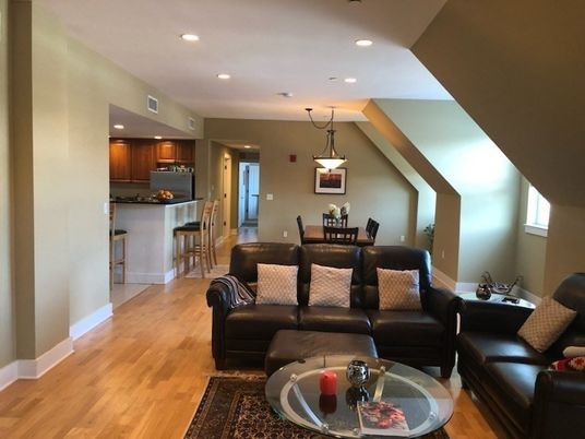 Dining room, Interior, Kitchen, Living room, Pendant Lights, Recessed Lighting, Wood Texture Flooring