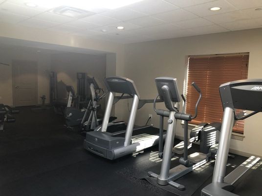 Fitness Equipment, Gym, Interior, Recessed Lighting