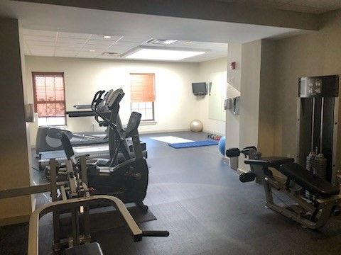 Fitness Equipment, Interior, Recessed Lighting