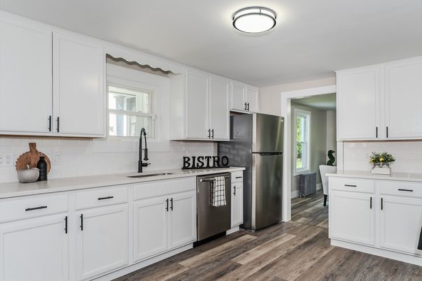 Interior, Kitchen, Wood Texture Flooring