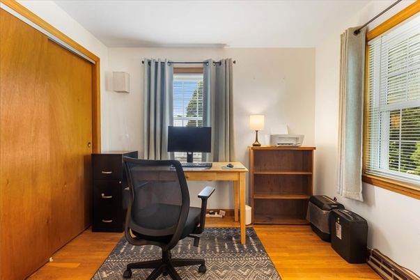 Home Office, Interior, Wood Texture Flooring