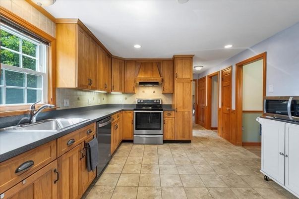 Interior, Kitchen, Recessed Lighting, Stainless Steel Appliances