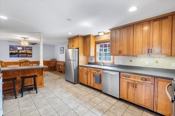 Interior, Kitchen, Recessed Lighting, Stainless Steel Appliances