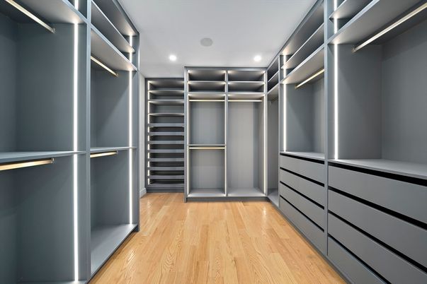 Interior, Recessed Lighting, Walk-in Closets, Wood Texture Flooring