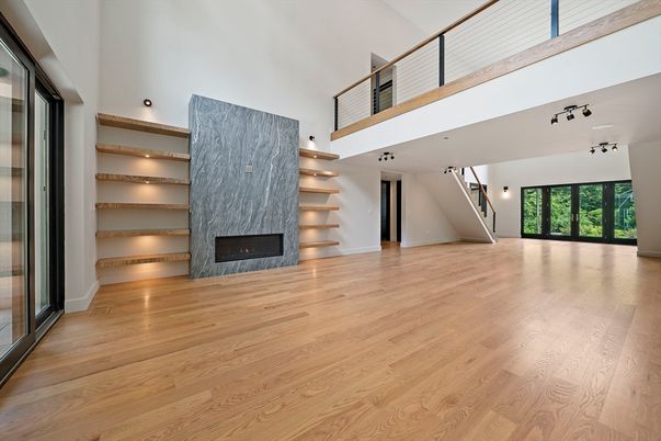 Fireplace, Interior, Wood Texture Flooring
