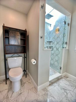 Bathroom, Glass Shower, Interior, Marble