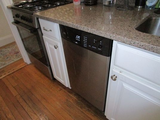 Interior, Kitchen, Washer, Wood Texture Flooring