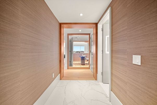 Interior, Marble, Recessed Lighting, Wooden Walls