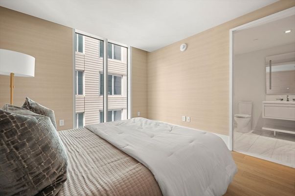 Bathroom, Bedroom, Interior, Recessed Lighting, Wood Texture Flooring