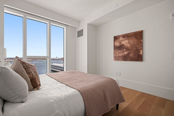 Bedroom, Interior, Water, Wood Texture Flooring