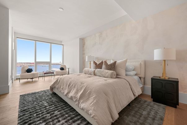 Bedroom, Interior, Water, Wood Texture Flooring