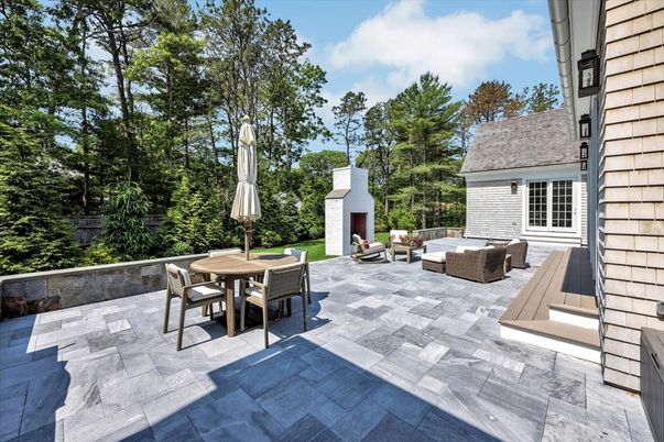 Backyard, Exterior, Fireplace