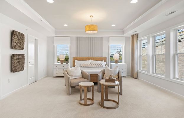 Bedroom, Interior, Recessed Lighting