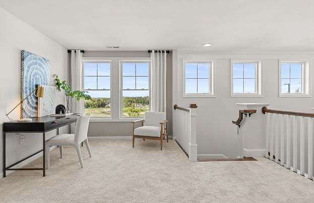 Home Office, Interior, Recessed Lighting