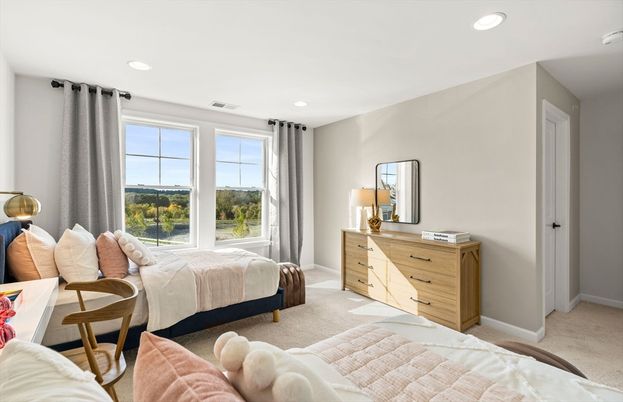 Bedroom, Interior, Recessed Lighting