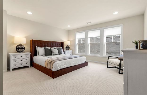 Bedroom, Interior, Recessed Lighting
