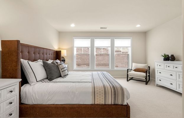 Bedroom, Interior, Recessed Lighting