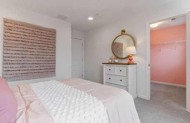Bedroom, Interior, Recessed Lighting