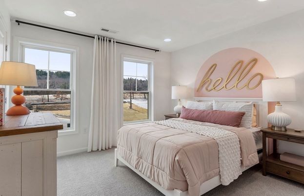 Bedroom, Interior, Recessed Lighting